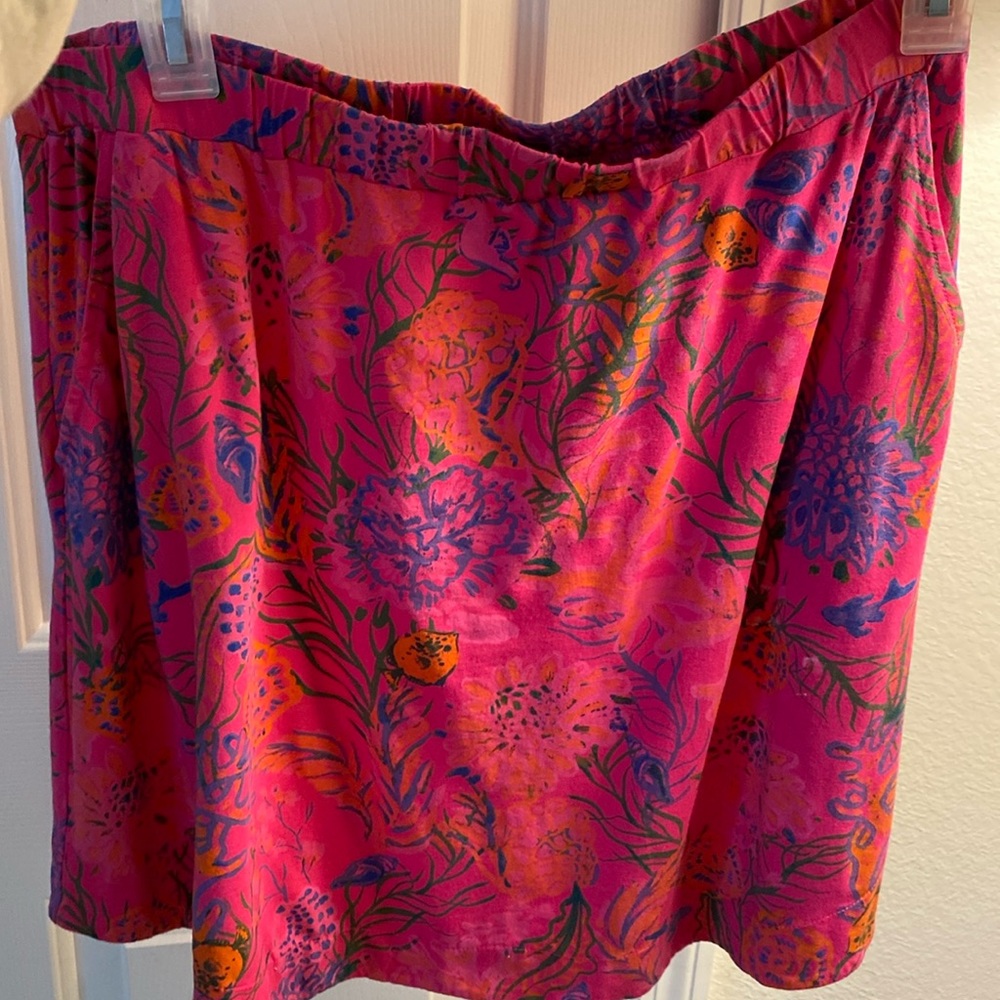 Pink Floral Skirt